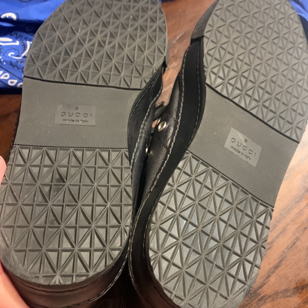 Gucci studded calf skin men’s sneakers size 91/2 men’s - Picture 14 of 15